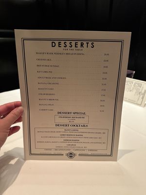 Menu photo 3 Manny's Steakhouse Minneapolis, MN