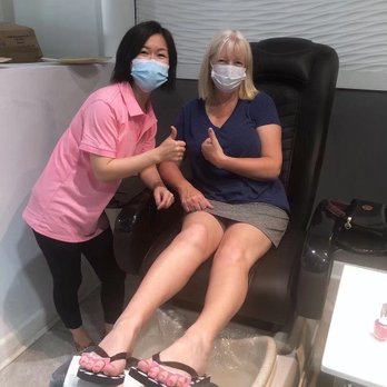 Chic Nails - First to use the brand new pedi chair!  Thanks Rachel! - Nail Salons Near Me - Zionsville, Indiana