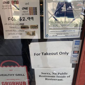 Healthy Grill - "For take out only" No restrooms - Mediterranean Near Me - Escondido, California