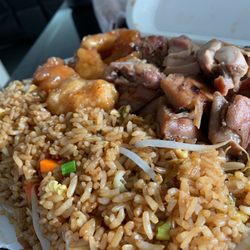 Asian Express - F1. Fried Rice H5. Bourbon Chicken H1. Orange Chicken