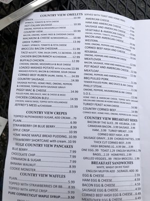 Menu photo 8 Country View Restaurant Brooklyn, CT Menu photo 8 Country View Restaurant Brooklyn, CT