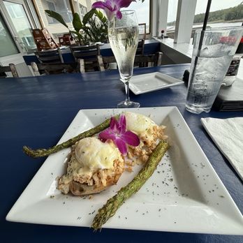 Blue Drum - Lump blue crab eggs Benedict - Seafood Near Me - Little River, South Carolina Blue Drum - Lump blue crab eggs Benedict - Seafood Near Me - Little River, South Carolina