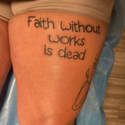 Tiger Temple Tattoo - Bible verse