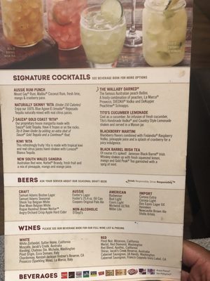 Menu photo 7 Outback Steakhouse Jacksonville, FL Menu photo 7 Outback Steakhouse Jacksonville, FL