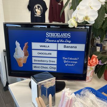 Elite Experience: Strickland's Ice Cream - Today's flavors - Yelp Events Near Me - Costa Mesa, California