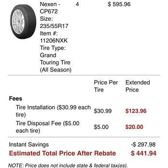Tire Choice Auto Service Centers - Out the door price. - Tires Near Me - San Diego, California