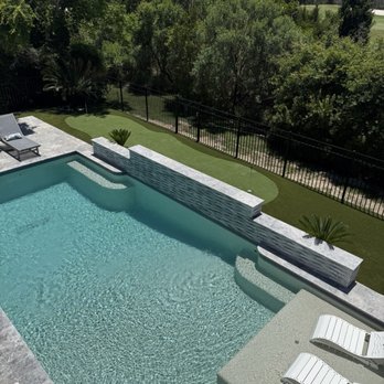 Inspire Scapes - Artificial turf was the perfect choice for this area around our pool. - Artificial Turf Near Me