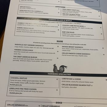 Yardbird - Menu - Southern Near Me - Los Angeles, California Yardbird - Menu - Southern Near Me - Los Angeles, California