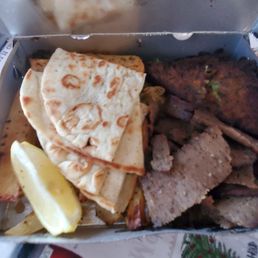 Falafel or Zucchini Fritters Wrap