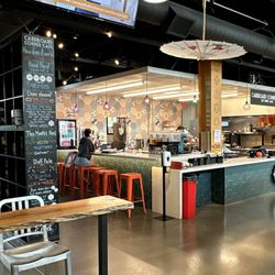 Cardboard Corner Cafe - LPM - Counter Area and Games Rack Inside Lenexa Public Market