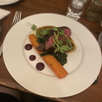 Howies - Venison haunch with carrots and potatoes. - Scottish Near Me - Edinburgh, EDH Howies - Venison haunch with carrots and potatoes. - Scottish Near Me - Edinburgh, EDH