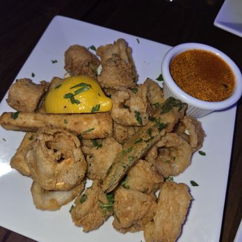 Captain Ihab - Calamari&zucchini sticks with marinara sauce - Seafood Near Me - Farmingdale, New York