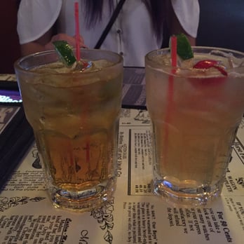 The Kettle Black - Left to right: Red Bull Vodka and Whiskey Sour - Chicken Wings Near Me - Brooklyn, New York
