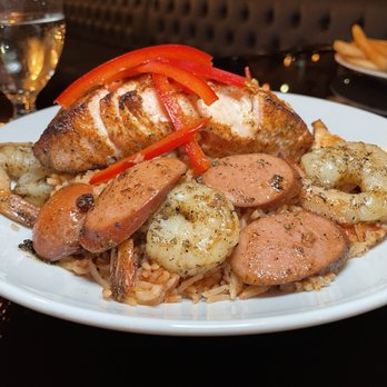 Free Bird - Blackened Salmon Jambalaya - Bars Near Me - Richmond, British Columbia