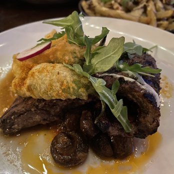 The Hutton - Skirt Steak mid rare - New American Near Me - Jersey City, New Jersey