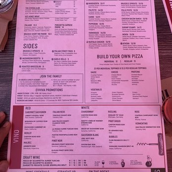Evviva Trattoria - Menus - Pizza Near Me - Wrentham, Massachusetts