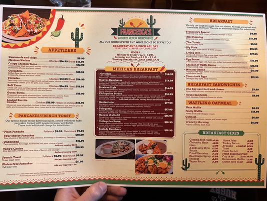 Menu photo 1 Francesca's On Broadway East Providence, RI Menu photo 1 Francesca's On Broadway East Providence, RI