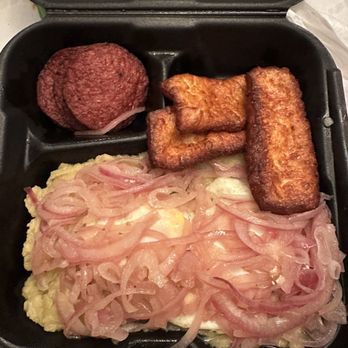 El Bacano - Fried Salami, queso frito, eggs and Mangu - Dominican Near Me - North Hollywood, California El Bacano - Fried Salami, queso frito, eggs and Mangu - Dominican Near Me - North Hollywood, California
