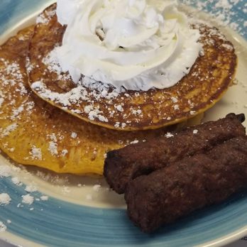 Minnie's Beach Cafe - Pumpkin walnut pancakes - American Near Me - Holmes Beach, Florida Minnie's Beach Cafe - Pumpkin walnut pancakes - American Near Me - Holmes Beach, Florida