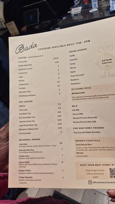 Menu photo 2 Bada Bean Bada Booze Columbus, OH