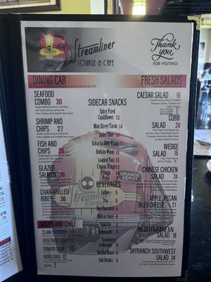 Menu photo 1 Streamliner Lounge Orange, CA Menu photo 1 Streamliner Lounge Orange, CA