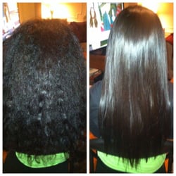 Healthy Hair By Faith - Keratin before and after