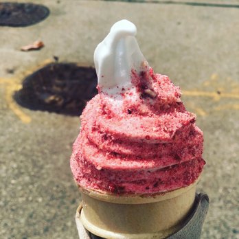 Big Softie - Pink Almond dipped cone - Ice Cream & Frozen Yogurt Near Me - Atlanta, Georgia Big Softie - Pink Almond dipped cone - Ice Cream & Frozen Yogurt Near Me - Atlanta, Georgia