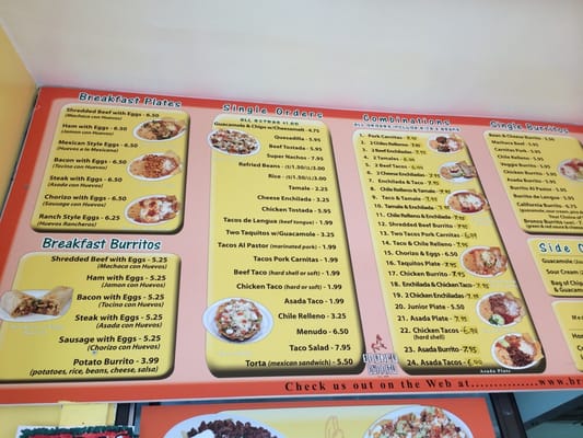 Menu photo 6 Bronco Burrito Restaurant Tarzana, CA
