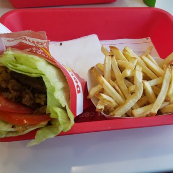 In-N-Out Burger - Protein style double double with fries - Burgers Near Me - Glendale, California In-N-Out Burger - Protein style double double with fries - Burgers Near Me - Glendale, California