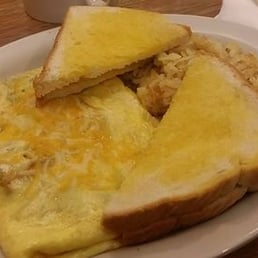 Breakfast -- cheese omelet Breakfast -- cheese omelet
