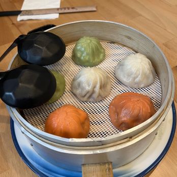 Yu Noodles - Soup dumpling combo- the red spicy ones were my favorite! - Chinese Near Me - Silver Spring, Maryland