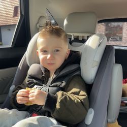 New Style Hair Studio - Enjoying a snack after his new cut