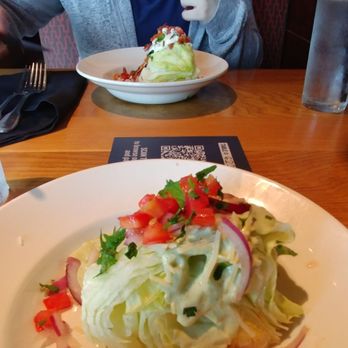 BJ's Restaurant & Brewhouse - The wedge salad, part of the all you can eat soup and salad lunch @ BJs Brew House in Wesley Chapel. - Breweries Near Me - Lutz, Florida BJ's Restaurant & Brewhouse - The wedge salad, part of the all you can eat soup and salad lunch @ BJs Brew House in Wesley Chapel. - Breweries Near Me - Lutz, Florida