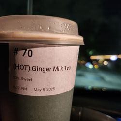 Ginger milk tea
