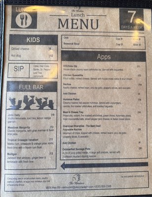 Menu photo 4 Graeagle Meadows Clubhouse Restaurant Graeagle, CA