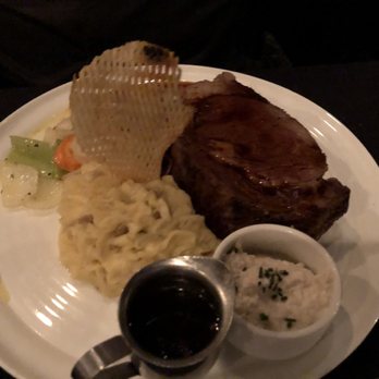 Vernon's Speakeasy - Prime rib with mashed potatoes and root veggie medley. - Steakhouses Near Me - Los Ranchos, New Mexico Vernon's Speakeasy - Prime rib with mashed potatoes and root veggie medley. - Steakhouses Near Me - Los Ranchos, New Mexico