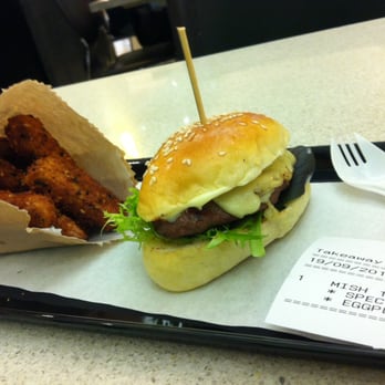 Son Of A Burger - S.O.B Cheeseburger and chunky eggplant fries - Burgers Near Me - Melbourne, VIC