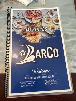Menu photo 2 Mariscos El Barco Reno, NV