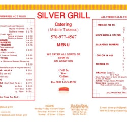 Silver Grill Catering - SUMMER MENU
