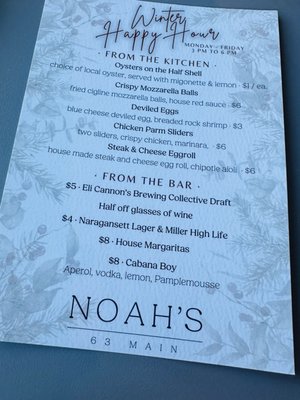 Menu photo 6 Noah’s 63 main Essex, CT Menu photo 6 Noah’s 63 main Essex, CT
