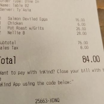 Dawn AM Eatery - Bill for 1 - Southern Near Me - Chicago, Illinois