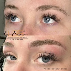 Luxury Beauty Studio & Academy - Microshading brows (microblading and shading combo) by our student)
