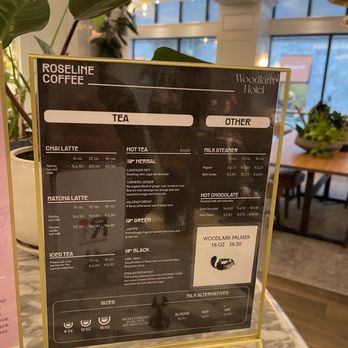 Roseline Coffee - Menu - Coffee & Tea Near Me - Portland, Oregon