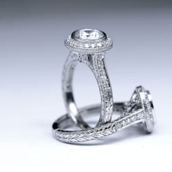 Clarion Fine Jewelry - Best Engagement Rings, Handengraved, Custom Engagement Rings, Clarion Fine Jewelry, Fairfax VA http://www.clarionfinejewelry.com