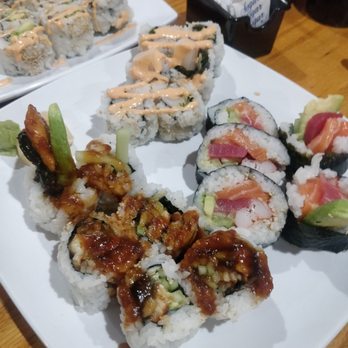 Sumo Japanese Steak House - Eel sauce, seafood maki, and spicy white tuna. - Japanese Near Me - Edmond, Oklahoma