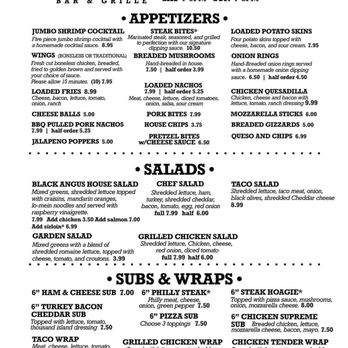 Black Angus On Main Bar & Grille - menu - Steakhouses Near Me - Ottoville, Ohio Black Angus On Main Bar & Grille - menu - Steakhouses Near Me - Ottoville, Ohio