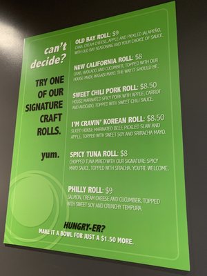 Menu photo 2 Craft Sushi Springfield, MO
