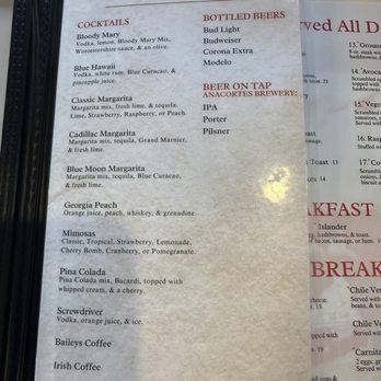 Island Cafe - Cocktail menu as of 5/3/26 - Breakfast & Brunch Near Me - Anacortes, Washington Island Cafe - Cocktail menu as of 5/3/26 - Breakfast & Brunch Near Me - Anacortes, Washington