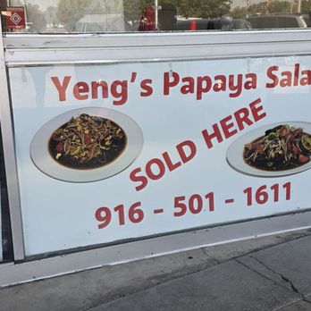 Yeng’s Papaya Salad - Papaya Salad advertisement poster - Laotian Near Me - Sacramento, California Yeng’s Papaya Salad - Papaya Salad advertisement poster - Laotian Near Me - Sacramento, California