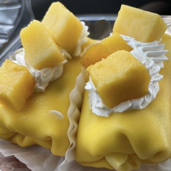 Rice Theory - Mango mini crepe cake - Japanese Near Me - Sacramento, California Rice Theory - Mango mini crepe cake - Japanese Near Me - Sacramento, California